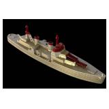 P - Set of 3 Vintage TootsieToy Diecast Model Ships
