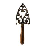 P - Collection of 5 Vintage Cast Iron Trivets Assorted Designs