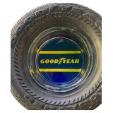 P - Set of 2 Vintage Goodyear Tire Ashtrays including G167 and Aquatred