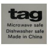 P - Set of 5 Cherry Motif Plates by Tag