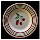 P - Set of 5 Cherry Motif Plates by Tag