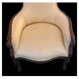 FR - Antique High-Back Upholstered Accent Chair