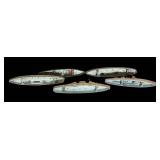 FR - Set of 5 Vintage Tootsie Toy Diecast Metal Ships