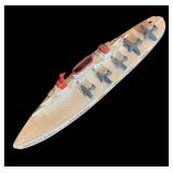 FR - Set of 5 Vintage Tootsie Toy Diecast Metal Ships