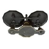 FR - Vintage Cast Iron Balance Scale with Weights