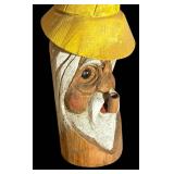 FR - Hand-Carved Wooden Sea Captain Decor Sculpture