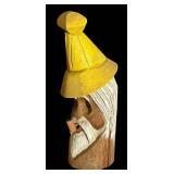 FR - Hand-Carved Wooden Sea Captain Decor Sculpture