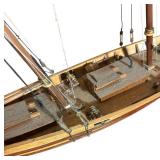 FR - Vintage Wooden Model Ship