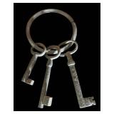 FR - Vintage Iron Tool and Hardware Collection Including Ice Tongs, Trap, Keys and More