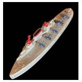 FR - Set of 5 Vintage Tootsie Toy Diecast Metal Ship Models