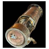 FR - Vintage M & O Type 6 Safety Lamp Brass Miner Lantern