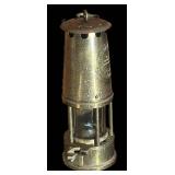 FR - Vintage M & O Type 6 Safety Lamp Brass Miner Lantern