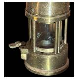 FR - Vintage M & O Type 6 Safety Lamp Brass Miner Lantern