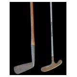 FR - Vintage Golf Clubs and LaCrosse Net