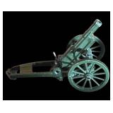 FR - Set of 4 Vintage Die-Cast Toy Cannons Assorted Styles