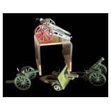 FR - Set of 4 Vintage Die-Cast Toy Cannons Assorted Styles