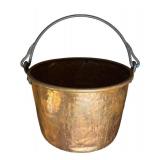 FR - Large Vintage Copper Boiler Bucket with Iron Handle