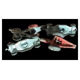 FR - Collection of 4 Vintage Cast Metal Toy Cannons