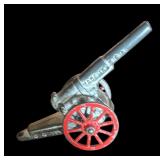 FR - Collection of 4 Vintage Cast Metal Toy Cannons