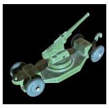 FR - Collection of 4 Vintage Cast Metal Toy Cannons