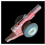 FR - Collection of 4 Vintage Cast Metal Toy Cannons