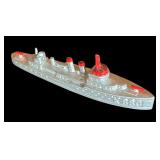 FR - Set of 5 Vintage Tootsie Toy Cast Metal Toy Ships