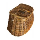 FR - Vintage Wicker Fishing Creel Basket with Strap