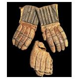 FR - Vintage Sports Gloves and Baseball Mitt