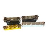 FR - Set of 6 Vintage Model Train Cars Mixed Freight Styles