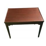 FR - Vintage Wooden Game Table with Removable Chessboard Top