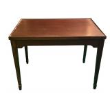 FR - Vintage Wooden Game Table with Removable Chessboard Top