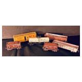 FR - Set of 6 Vintage HO Scale Train Cars