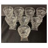 FR - Set of 8 Vintage Heisey Ipswich Cordial Glasses