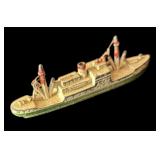 FR - Set of 4 Vintage Tootsie Toy Ship Models