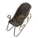 K - Vintage Wicker and Metal Child