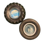 FR - Set of 2 Vintage BFGoodrich Tire Ashtrays
