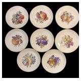 FR - Set of 8 Eschenbach Baronet China with Fruit Designs