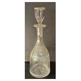 FR - Set of 3 Crystal and Clear Glass Decanters