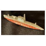 FR - Set of 6 Vintage Tootsie Toy Die Cast Ships