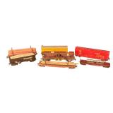 FR - Collection of 6 Vintage Model Train Cars Assorted Railroads