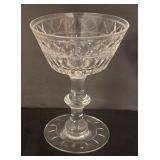 FR - Set of 8 Vintage Birr Hawkes Crystal Stemware