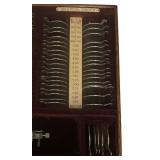 FR - Vintage Optometry Trial Lens Set with Case and Eye Charts
