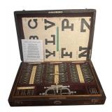 FR - Vintage Optometry Trial Lens Set with Case and Eye Charts