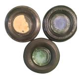 FR - Set of 3 Vintage Tire Ashtrays Goodyear,  BFGoodrich and Kenning