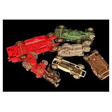 FR - Collection of 7 Vintage Die-Cast Model Cars and Trucks