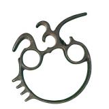 FR - Set of 6 Vintage Cast Iron Trivets with Ornate Designs