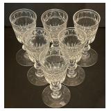 FR - Set of Vintage Hawkes Birr Crystal Stemware