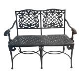 FP - Vintage Metal Outdoor Bench