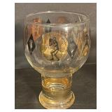 FR - Set of 3 Vintage Federal Glass Bubble Pilsner Glasses