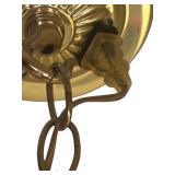 K - Antique Angle Lamp with Amberina Glass Shade